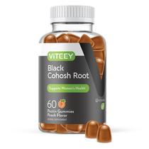 Gomas Viteey Black Cohosh Root, 60 unidades, veganas, sem glúten Gomas Viteey Black Cohosh Root, 60 unidades, veganas, sem glúten