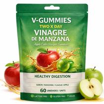 Gomas Voluglow V-Gummies de Vinagre de Maçã Veganas