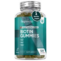 Gomitas de Biotina WeightWorld 5000 mcg - 120 unidades