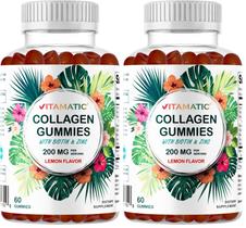 Gomitas de Colágeno Vitamatic 200 mg con Biotina y Zinc 120 ct Gomitas de Colágeno Vitamatic 200 mg con Biotina y Zinc 120 ct