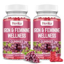 Gomitas de Hierro Hovika 40 mg para Apoyo Hormonal Femenino Paquete de 2