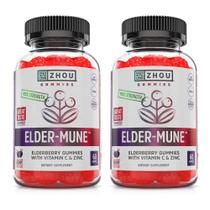 Gomitas Elder-Mune de Saúco Negro con Vitamina C y Zinc, Paquete de 60 Unidades (2 envases) Gomitas Elder-Mune de Saúco Negro con Vitamina C y Zinc, Paquete de 60 Unidades (2 envases)