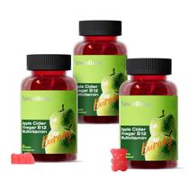 Gomitas NEWELLME con Vinagre de Sidra de Manzana y B12, Veganas y Sin Azúcar, 180 unidades