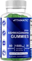 Gomitas Veganas de Ashwagandha Vitamatic 1500 mg 60 Unidades Gomitas Veganas de Ashwagandha Vitamatic 1500 mg 60 Unidades