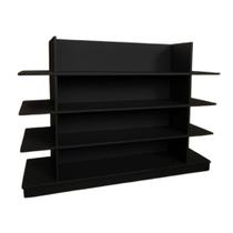 Gôndola Central 100 Mdf Preto Suprema Móveis