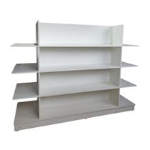 Gôndola Central Mdf Branco Suprema Móveis Gôndola Central Mdf Branco Suprema Móveis