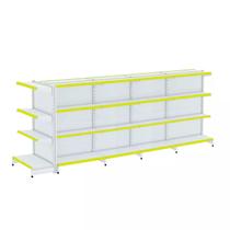 Gondola Centro 137 Fit Ate 4 Metros 1 Ponta Branco 36b Pe Amarelo