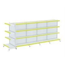 Gondola Centro 137 Fit Ate 4 Metros 1 Ponta Branco 36b Pe Amarelo Gondola Centro 137 Fit Ate 4 Metros 1 Ponta Branco 36b Pe Amarelo