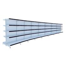 Gondola Centro 170 Fit Ate 8 Metros Branco 80 Bandeja Pe Preto Gondola Centro 170 Fit Ate 8 Metros Branco 80 Bandeja Pe Preto