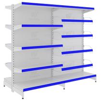Gôndola Centro Inicial + 1 Continuação E 8 Cestos Expositor De Supermercado 1,70m Amapá