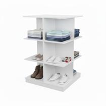 Gôndola colmeia loja balcão central loja expositor organizador albergoni 60x60 mdf premium branco