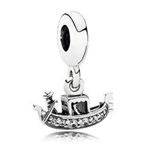 Gôndola de Veneza autêntica em prata esterlina 925 Bead Charm Pukido Gôndola de Veneza autêntica em prata esterlina 925 Bead Charm Pukido