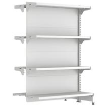Gondola Fit 40 Continuação Centro Farma 1,37X90x50 Branco - Amapa