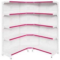 Gôndola Parede 1 Canto 1 Inicial E 1 Continuação 1,70m New Plus Bandeja Regulável