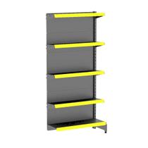 Gondola Parede 170 Amapa Flex Continuação Preto 5 Bandejas P Am - Amapá Gondola Parede 170 Amapa Flex Continuação Preto 5 Bandejas P Am - Amapá