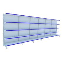 Gondola Parede 170 Amapa Flex Kit 6 Metros Branco PE Az - Amapá Gondola Parede 170 Amapa Flex Kit 6 Metros Branco PE Az - Amapá