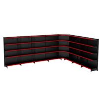 Gondola Parede 170 Amapa Flex Kit 7 Metros 1 Canto Preto PE V - Amapá Gondola Parede 170 Amapa Flex Kit 7 Metros 1 Canto Preto PE V - Amapá