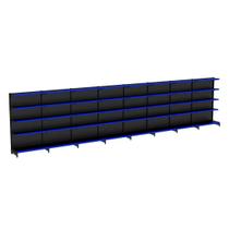 Gondola Parede 170 Amapa Flex Kit 8 Metros Preto PE Az - Amapá Gondola Parede 170 Amapa Flex Kit 8 Metros Preto PE Az - Amapá