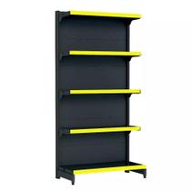 Gondola Parede 170 Fit Inicial Preto 5 Bandeja Pe Amarelo Gondola Parede 170 Fit Inicial Preto 5 Bandeja Pe Amarelo