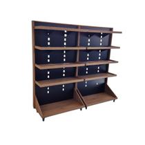 Gondola Parede 170 Madeirado Ate 2 Metros 10 Bandejas