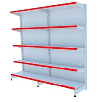 Gondola Parede 1,70m Amapá Flex Kit 2 Metros Branco Porta Etiqueta Vermelho - 2220 Gondola Parede 1,70m Amapá Flex Kit 2 Metros Branco Porta Etiqueta Vermelho - 2220