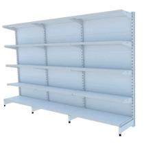 Gondola Parede 1,70m Amapá Flex Kit 3 Metros Branco com porta etiqueta - 2229 Gondola Parede 1,70m Amapá Flex Kit 3 Metros Branco com porta etiqueta - 2229