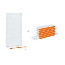 Gondola Parede 196 Amapa Flex Continua Branco 7 band PE Laranja - Amapá Gondola Parede 196 Amapa Flex Continua Branco 7 band PE Laranja - Amapá