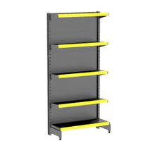 Gondola Parede 196 Amapa Flex Inicial Preto 5 Bandejas - Amapá