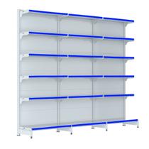 Gondola Parede 202 Fit Farmacia Ate 3 Metros Branco Pe Azul