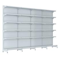 Gondola Parede 202 Fit Farmacia Ate 4 Metros Branco Spe Gondola Parede 202 Fit Farmacia Ate 4 Metros Branco Spe