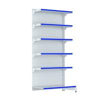 Gondola Parede 202 FIT Farmacia Continu 6 Bd Branco Pe Azul