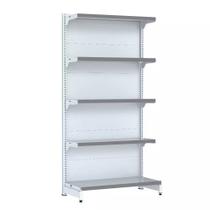 Gondola Parede 202 Fit Inicial Branco 5 Bandeja Pe Cinza