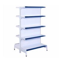 Gôndola Prateleira Supermercado 5 Níveis 40x30 New Plus 1,70 Central Inicial Azul SA Gôndolas