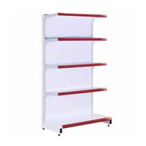 Gôndola Prateleira Supermercado 5 Níveis 40x30 New Plus 1,70m Ponta Vermelho - SA Gôndolas