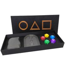 Gonggi e Biseokchigi Round 6 com Estojo Jogo 5 Marias Flying Stone Game