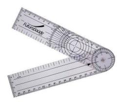 Goniômetro Em Pvc 35 Cm Para Medir Angulação Da Amplitude Articular