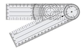 Goniômetro Grande para Ortopedia 200X45mm em PVC
