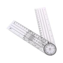 Goniômetro Médico De Ângulo Espinhal 360 Graus, Ferramenta De Medição De Precisão Multi-Régua