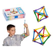 Goobi 40 Peça construção conjunto construção de brinquedos ativos varas STEM Aprendizagem criatividade Imaginação 3D Puzzle Brinquedos cerebrais educacionais para crianças meninos e meninas com cartilha de instrução