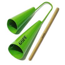 Gope - Agogô Duplo Verde Store 678-VL com Baqueta