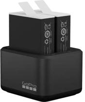 GoPro Carregador de bateria duplo baterias Enduro para HERO12, HERO11, HERO10 e HERO9 Black