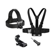 GoPro Hero 13 12 11 10 9 8 7 Dji Action 5 pro 4 Insta360 X5 X4 Cinta De Peito E Cabeça Com Suporte