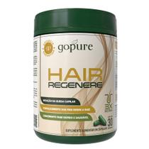 GoPure Hair Regenere Suplemento Anti-queda com 3X Biotina para Crescimento Acelerado do Cabelo