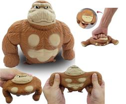 Gorila 20Cm Grande Esmaga Antiestresse Macaco Estica Braço