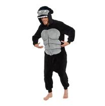 Gorila Adulto Pijama Kigurumi Macacão Fantasia