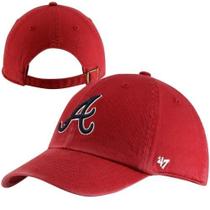 Gorra Clean Up Roja para Hombre de los Atlanta Braves de la MLB