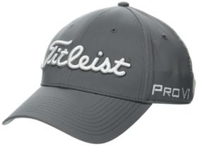 Gorra de Golf Titleist Tour Performance Carbón/Blanco con Protección UV50+