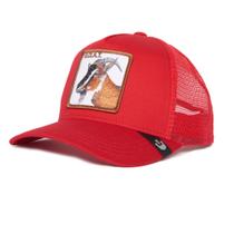 Gorra Goorin Bros. The Farm Roja Ajustable con Malla Trucker