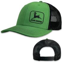 Gorra John Deere Moline 112 Ajuste Verde con Malla Negra Snapback