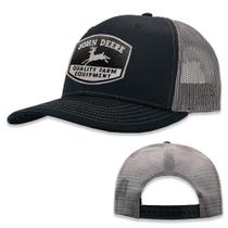 Gorra John Deere Negra Moline 112 Ajustable con Malla Gris